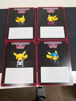 Pokemon Pikachu Team Rainbow Rocket's Ambition Message Card Set - Image 1
