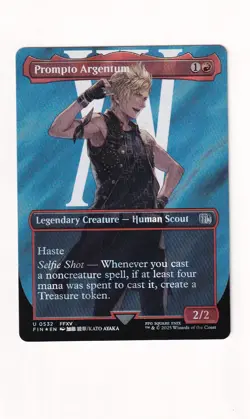 MTG Final Fantasy - Prompto Argentum - FIN 532 - Bordless, SURGE FOIL - Image 2