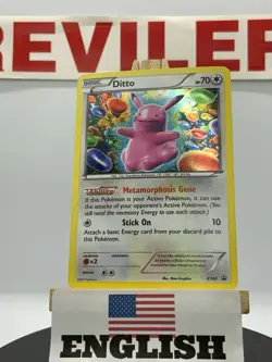 Pokemon TCG Ditto Black Star Promos Holo Card XY40 - LP - Image 1