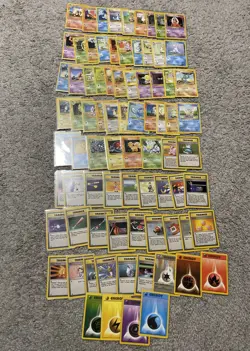 Complete 1999 Pokemon Base Set 80-Card Uncommon & Commons #23-80-102 LP/MP - Image 1