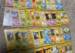 Complete 1999 Pokemon Base Set 80-Card Uncommon & Commons #23-80-102 LP/MP - Image 3