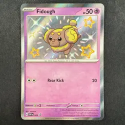 Pokemon TCG Fidough SVP069 Black Star Promo Baby Shiny Holo Rare Card - Image 1