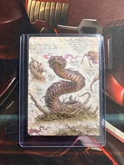 Mtg Rottennouth Viper Art Card GS Signature - Bloomburrow + Bonus Foils - Image 1