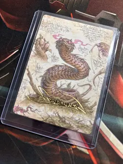 Mtg Rottennouth Viper Art Card GS Signature - Bloomburrow + Bonus Foils - Image 3