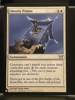 Ghostly Prison Kamigawa Regular NM The List Mystery MTG Magic Card - Image 1