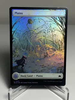 MTG Bloomburrow Plains Basic Land Foil Winter Edition Magic The Gathering. - Image 1