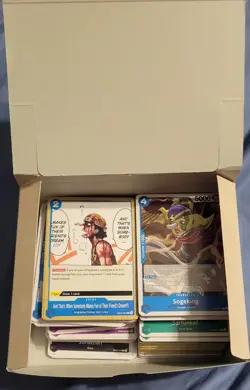 One Piece 200 Plus Cards Bulk Lot TCG Card Game Mixed Cards English NM EB02 - Image 1