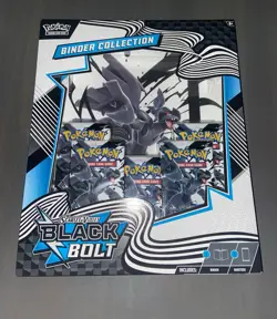 Pokemon Scarlet Violet Black Bolt Binder Collection SEALED IN HAND - Image 1