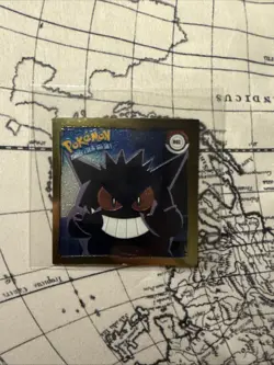 Vintage 1999 Pokemon Artbox Sticker Gengar R02 Gold Bordered Holo Series 1 Rare - Image 1