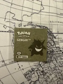 Vintage 1999 Pokemon Artbox Sticker Gengar R02 Gold Bordered Holo Series 1 Rare - Image 2