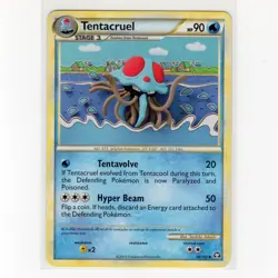 Pokemon TCG Tentacruel 50/102 HGSS Triumphant Regular Uncommon Card EN-LP 2010 - Image 1