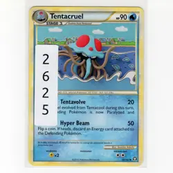 Pokemon TCG Tentacruel 50/102 HGSS Triumphant Regular Uncommon Card EN-LP 2010 - Image 3