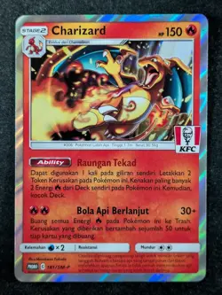 2021 Pokemon CHARIZARD 181/SM-P KFC Chaki Kids Meal Promo | Indonesian (A) - Image 1
