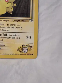 Lt. Surge's Pikachu #81/132 - 2000 Pokemon Gym Heroes 1st Edition And Unlimited - Image 4
