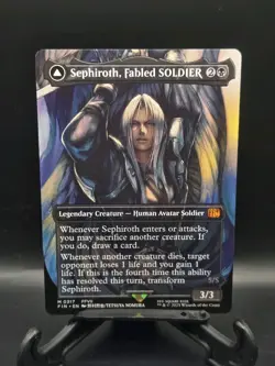 2025 MTG Final Fantasy Borderless Sephiroth, Fabled Soldier Mythic 0317 - Image 3