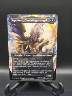 2025 MTG Final Fantasy Borderless Sephiroth, Fabled Soldier Mythic 0317 - Image 4