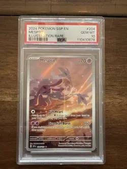 2024 Pokemon English Surging Sparks Mesprit IR #204/191 PSA GEM MT 10 - Image 1