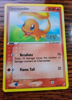 🔥 Charmander 🦎 48/100 Ex Crystal Guardians Reverse Holo Stamped Pokemon MP - Image 1