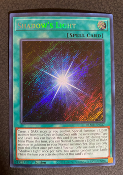 Shadow's Light BLMR-EN037 Secret Rare 1st Edition LP Yu-Gi-Oh Card - Image 1