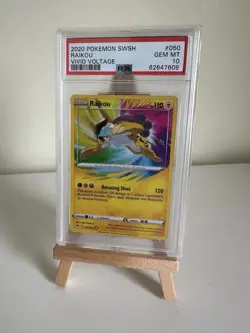PSA 10 Raikou Amazing Rare 050/185 Vivid Voltage GEM MT | Graded Pokemon Card - Image 1
