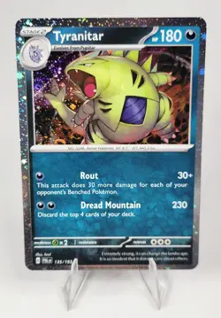 Tyranitar #135 Cosmos Holo Rare - Paldea Evolved Pokemon Card - Near Mint - Image 1