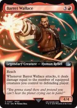 Barret Wallace Extended Art Foil - FIN 0457 NM - MTG Magic - Image 1