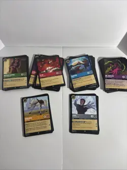 Disney Lorcana First Chapter Lot of Rares and Super Rares Non-Foil 77 Cards! - Image 1