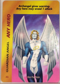 OverPower Marvel 1995 Any Hero Guardian Angel Archangel AG Rare Card Game - Image 1