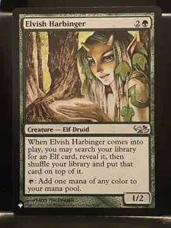 Elvish Harbinger Duel Decks: Elves vs. Goblins NM The List Mystery MTG Magic - Image 1