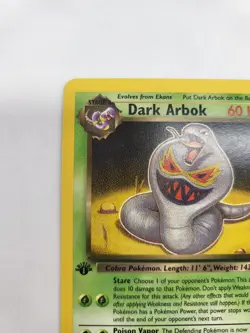 Dark Arbok 19/82 - 1st Edition Team Rocket Vintage Pokemon Card - NM - Image 3