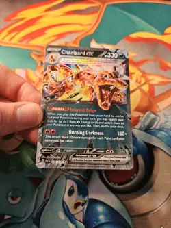 Pokemon Card Charizard EX Scarlet & Violet Paldean Fates 054/091 Double Rare 2 - Image 4