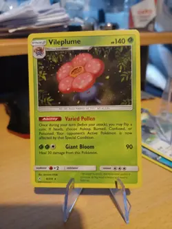 Pokemon Card Vileplume 8/214 Sun & Moon Unbroken Bonds Holo Rare NM - Image 1