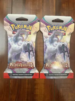 Pokemon Paldea Evolved Sleeved Booster Pack Lot of 2! Brand New! Sealed! 🔥 - Image 1