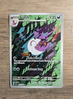 Pokemon TCG Arbok 176/162 Temporal Forces Illustration Rare NM - Image 1