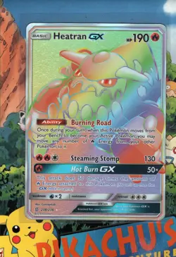 Pokemon TCG Heatran GX (Secret) 238/236 SM - Unified Minds NM/M - Image 1