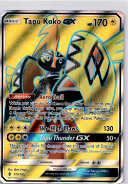 Tapu Koko GX (Full Art) SM - Guardians Rising - Pokemon Near Mint - Image 1