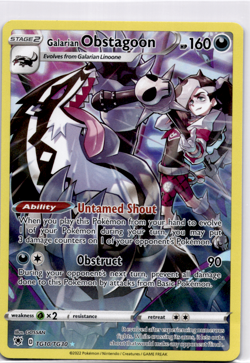 Galarian Obstagoon SWSH10: Astral Radiance Trainer Gallery - Pokemon Near Mint - Image 1