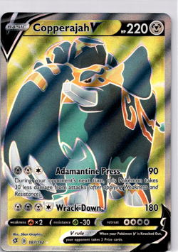 Copperajah V (Full Art) SWSH02: Rebel Clash - Pokemon Near Mint - Image 1