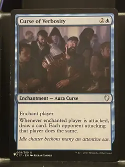 Curse of Verbosity Commander 2017 Regular NM The List Mystery MTG Magic Card - Image 1