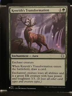Kenrith's Transformation Forgotten Realms NM The List Mystery MTG Magic Card - Image 1