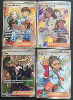 Paldean Fates (2024) 4-card Ultra Rare Full Art Holo Trainer LOT 1 - All NM - Image 1