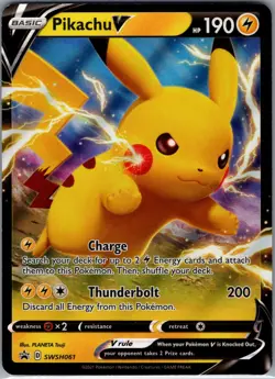 Pikachu V SWSH061 - Pokemon TCG SWSH Black Star Promos - Holo (NM) - Image 1