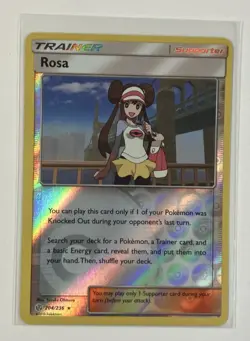 Rosa Trainer 204/236 Sm-Cosmic Eclipse Reverse Holo Pokemon - Image 1
