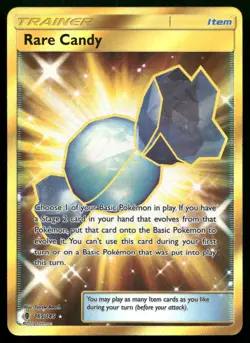 Pokemon Rare Candy 165/145 Guardians Rising Gold Secret Rare Full Art Holo LP - Image 1