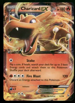 Pokemon Charizard EX 11/106 Flashfire Ultra Rare Holo LP - Image 1