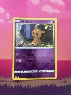 Pokemon Card Mimikyu Lost Origin Reverse Holo Rare 080/196 Near Mint - Image 1