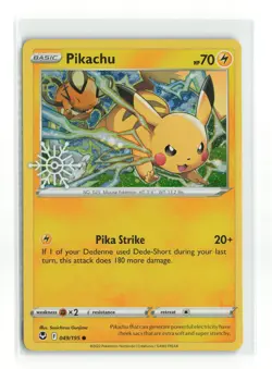 Pikachu 049/195 Holiday Snowflake Stamped Pokemon TCG NM - Image 1