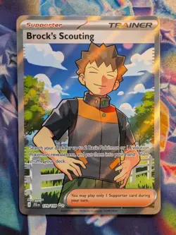 Brock's Scouting 179/159 Secret Ultra Rare Journey Together Pokemon TCG NM - Image 1