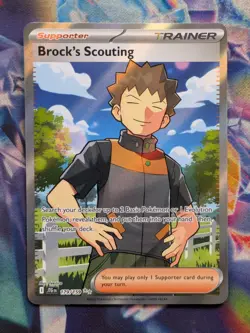 Brock's Scouting 179/159 Secret Ultra Rare Journey Together Pokemon TCG NM - Image 3