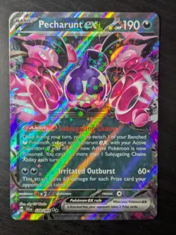 Pecharunt ex 039/064 - Shrouded Fable Ultra Rare Holo Pokemon TCG Card NM - Image 1
